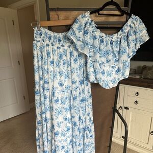 Two piece maxi skirt and top